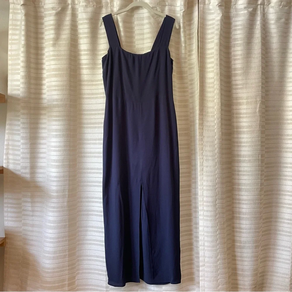 Reformation Graciella Navy Sleeveless Maxi Dress - Picture 3 of 6